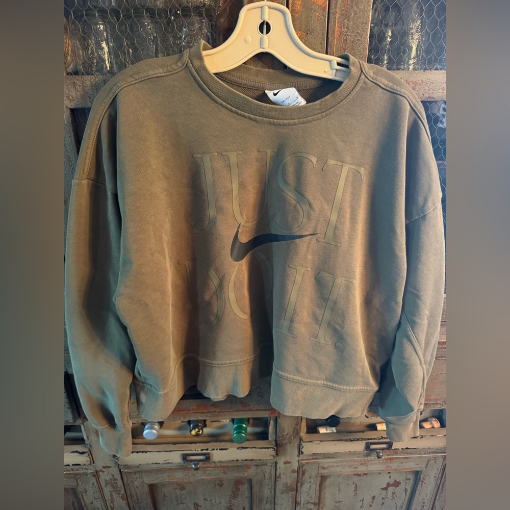 Nike Olive Crewneck Sweater